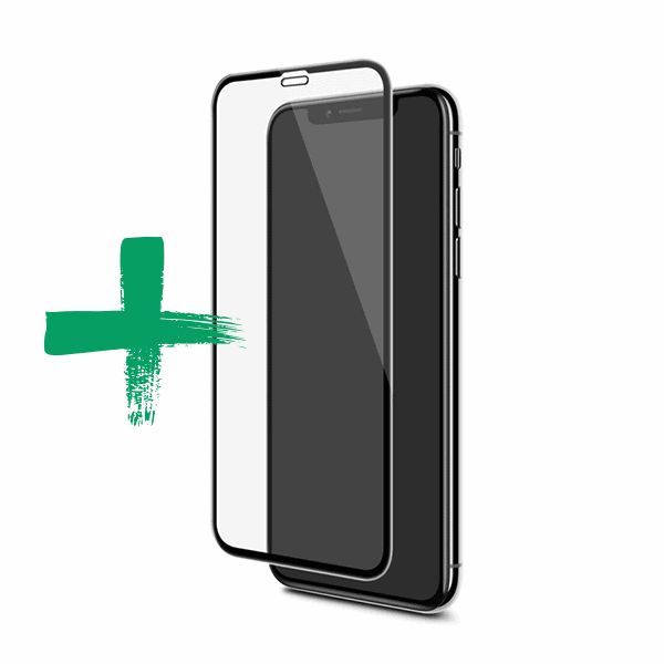 Üveg kijelzővédő fólia és okostelefon, modern technológia.